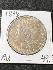 lot 17 image: 1896 US MORGAN SILVER DOLLAR