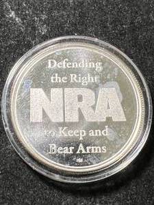 lot 27 image: 1 TROY OZ .999 FINE SILVER NRA ROUND IN AIRTITE