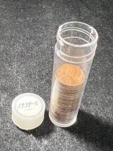 lot 40 image: ROLL OF 31 US 1939-S WHEAT CENTS