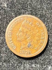 lot 44 image: 1879 US INDIAN HEAD CENT VG