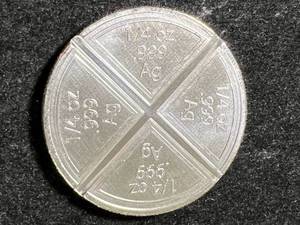 lot 45 image: 1 TROY OZ .999 FINE SILVER POP BULLION ROUND