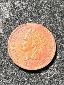 lot 56 image: 1902 US INDIAN HEAD CENT XF