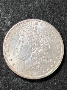 lot 60 image: 1890-S US MORGAN SILVER DOLLAR