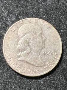 lot 61 image: 1960-D US FRANKLIN HALF DOLLAR