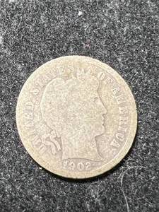 lot 63 image: 1902-O US BARBER DIME