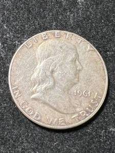 lot 84 image: 1961 US FRANKLIN HALF DOLLAR
