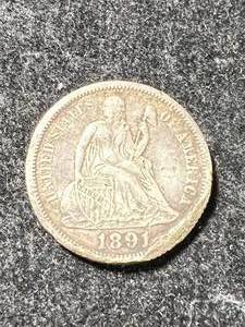 lot 86 image: 1891-O US SEATED LIBERTY DIME