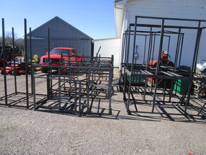 lot 18 image: Misc Square Tubing & Angle Iron Shipping Crates