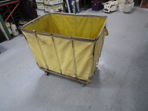 lot 152 image: Rolling Laundry Cart 29x41x37