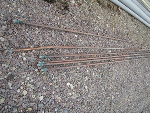 lot 165 image: (6) 12 8 Copper Grounding Rods