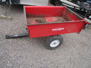 lot 172 image: Steel Lawn & Garden Trailer 33x43x12 Box