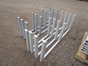 lot 180 image: ShopGarage Wall Shelving Brackets 4pcs 21x57 3pcs 21x50