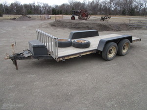lot 4 image: 5x14 Flatbed Trailer