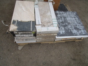 lot 185 image: Misc Large Ceramic Floor Tiles