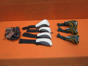 lot 365 image: Golf Glub Covers & Baseball Glove