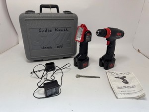 lot 2 image: Skil Warrior 14.4V Volt Cordless 38-in. Drill 2580 - with Light
