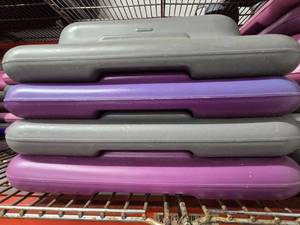 lot 9 image: Lot of 4 The Step Original Health Club Aerobic Step Riser.