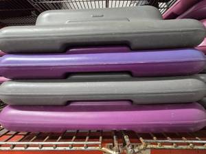 lot 11 image: Lot of 4 The Step Original Health Club Aerobic Step Riser.