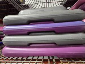 lot 13 image: Lot of 4 The Step Original Health Club Aerobic Step Riser.