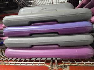 lot 14 image: Lot of 4 The Step Original Health Club Aerobic Step Riser.