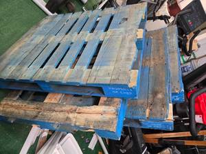 lot 49 image: Four 48L x 40W Wood pallets