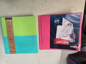 lot 74 image: One Heavy-Duty View Binders wOne Touch EZD(TM) Rings 4in (780 Sheet Capacity) White and One Yoobi Evolve