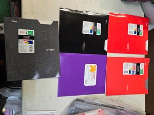 lot 79 image: FIVE COLORFUL FOLDERS