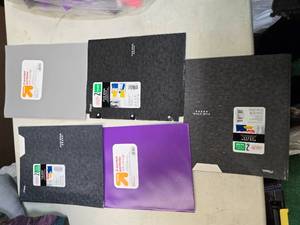 lot 82 image: FIVE COLORFUL FOLDERS