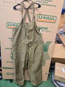 lot 110 image: Italian Navy Wool Deck Bib Pant(Size XXL)