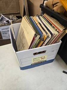 lot 114 image: Lots of a box of Vinyl Records