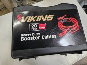 lot 125 image: Viking 20 Feet Heavy Booster Cables Box