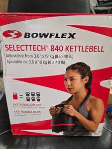 lot 127 image: Bowflex Adjustable Kettlebells (New in the box)