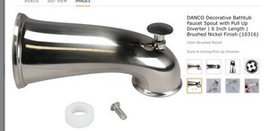 lot 84 image: Roman style universal tub spout