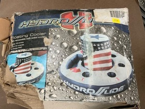 lot 64 image: hydro slide floating cooler and cup holder