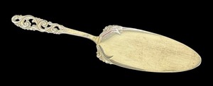 lot 18E image: Vintage Norwegian Sterling Silver Brdrene Mylius Tele Pattern Pastry Server