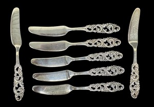 lot 15E image: Five Vintage Brdrene Mylius Tele Pattern Spreaders