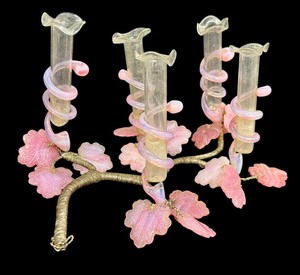 lot 19B image: Antique Glass Flower Holder, Murano