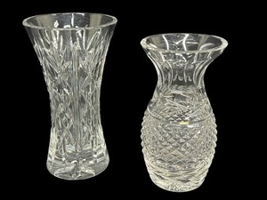 lot 22K image: Two Crystal Vases including a Waterford Nocturne Crystal Vase