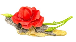 lot 13K image: Vintage Boehm Porcelain Rose Figurine