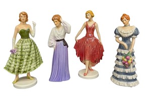 lot 46K image: Set of Four Vintage Goebel Unity Series Figurines