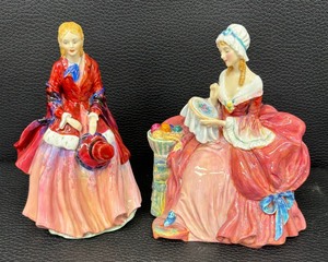 lot 70P image: Royal Doulton Penelope and Paragon Lady Camille Figurines