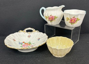 lot 127P image: Pretty Vintage Porcelain by Belleek, Shelley, Limoges of France and More