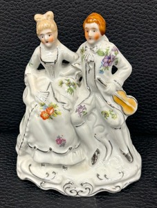 lot 128B image: Antique Hand Painted Victorian Figurine