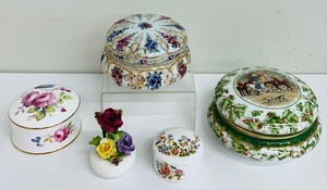 lot 111B image: Vintage Finds including Coalport Trinket Dish, Vintage Aynsley Hand Painted Bone China and More
