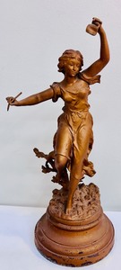 lot 79P image: Antique Style Spelter Sculpture