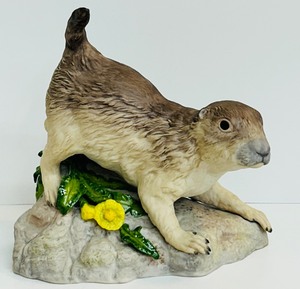 lot 57K image: Cybis Porcelain Poko the Prairie Dog Animal Figurine
