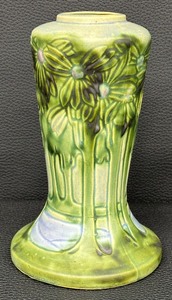 lot 7W image: Beautiful Antique Roseville Art Pottery Vista Forest Vase - Circa 1920s