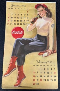 lot 130C image: Coca-Cola Calendar from 1949