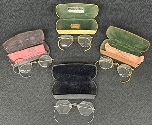 lot 72L image: Four Pairs of Vintage Eye Glasses