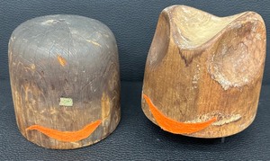 lot 97P image: Antique Wooden Hat Blocks - A Millinery Tool for Hat Making